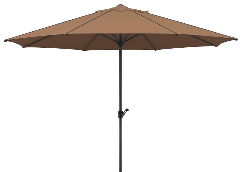 Schneider Sonnenschirm Adria, mocca, 350 cm rund, 685-69, Gestell Alu/Stahl, Bespannung Polyester, 7.9 kg von Schneider