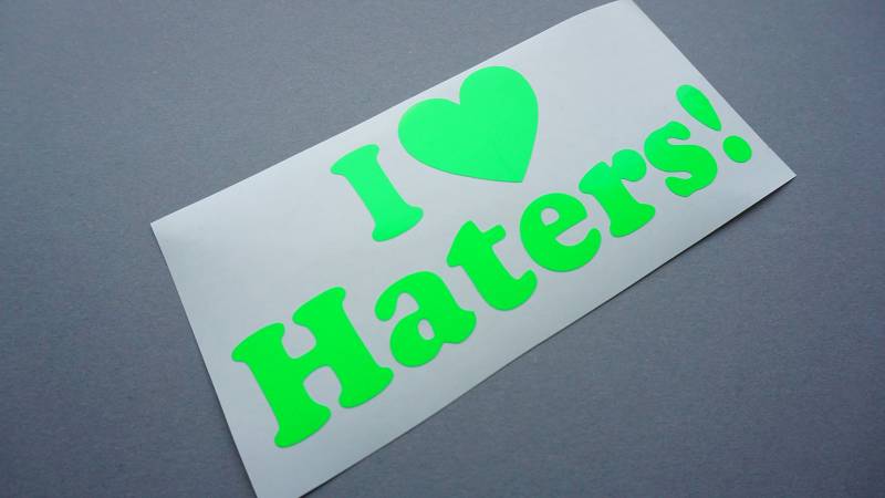 I love Haters NEON GRÜN Auto Aufkleber Tuning Sticker dapper illest Turbo shocker jdm Männer von Schönheits Shop