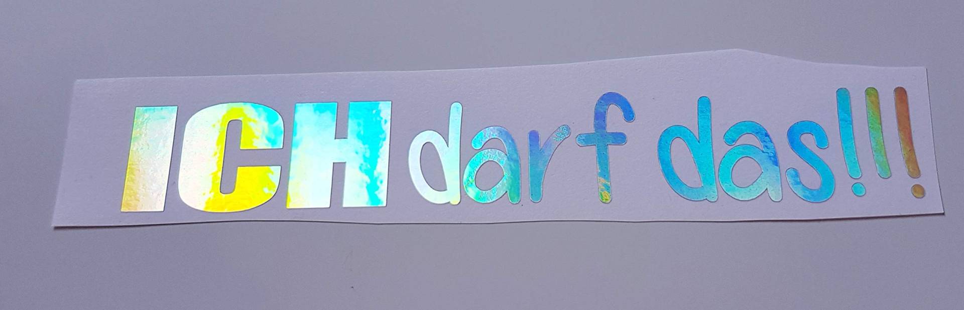 Schönheits Shop Ich darf Das Hologramm Farbwechsel Flip Flop Tuning Aufkleber Decal Stickerbomb Style Sticker Dub Dapper von Schönheits Shop