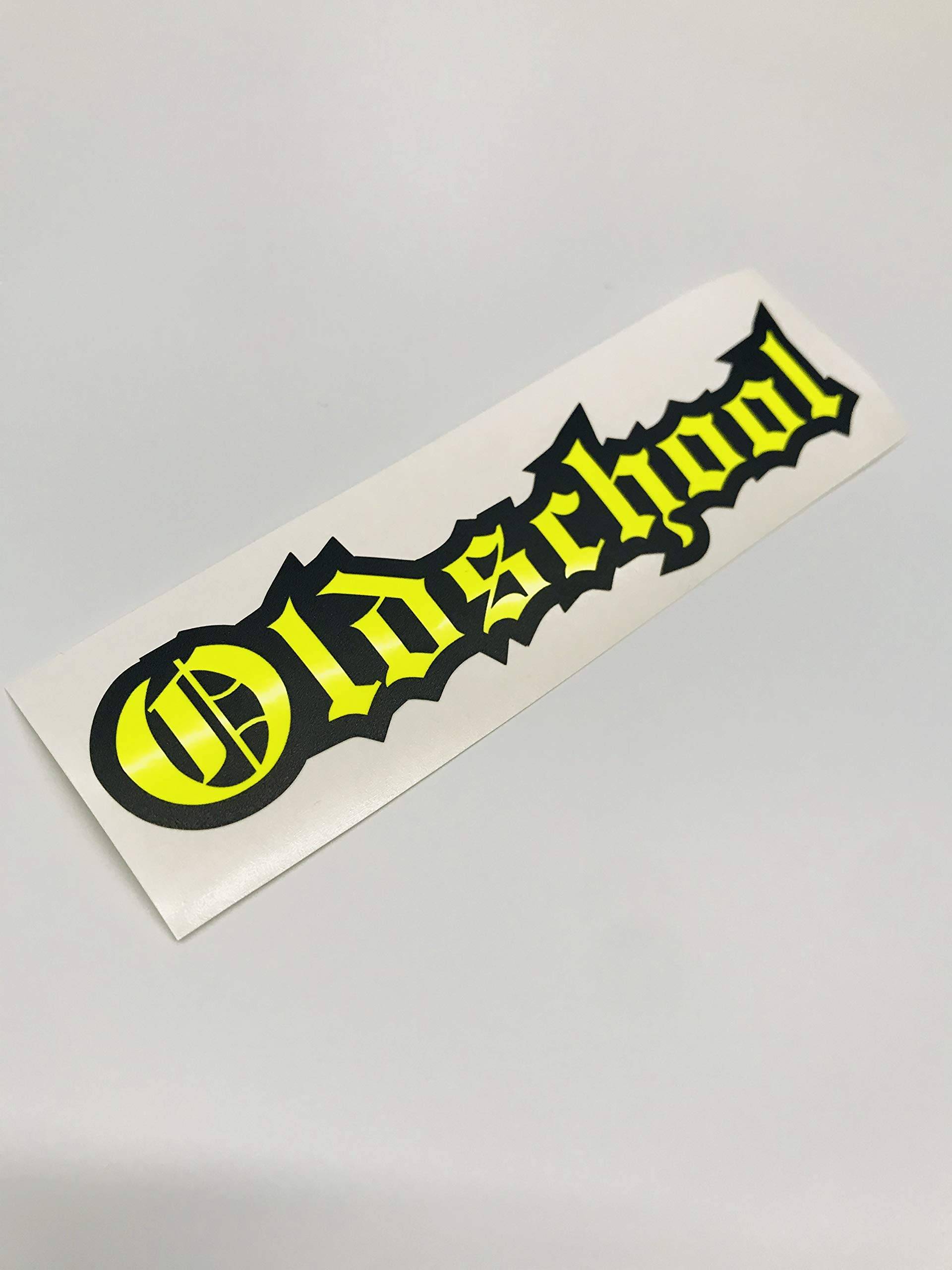 Schönheits Shop Oldschool uv neon gelb Autoaufkleber Tuning Sticker Decal Dapper Illest Aufkleber Shocker von Schönheits Shop