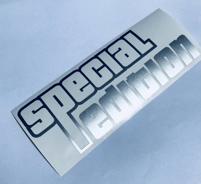 Schönheits Shop Special Edition Metallic Silber Shocker Auto Aufkleber Tuning Stickerbomb Decal JDM Sticker von Schönheits Shop