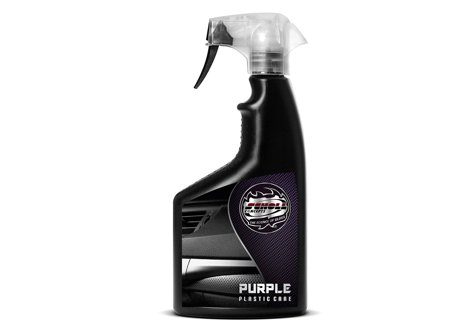 Scholl Concepts Purple Vinylpflege | 500ml | Kunststoff-Pflege | Erzeugt einen natürlichen und seidenmatten Glanz von Scholl Concepts