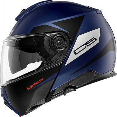 Schuberth C5 Eclipse, Klapphelm - Matt Schwarz/Blau/Weiß - XL (60/61) von Schuberth