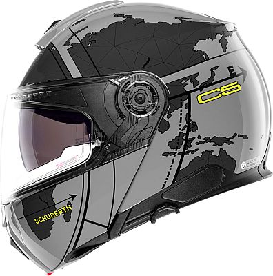 Schuberth C5 Globe, Klapphelm - Schwarz/Grün - L (58/59) von Schuberth