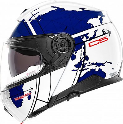 Schuberth C5 Globe, Klapphelm - Weiß/Blau - XXL (62/63) von Schuberth