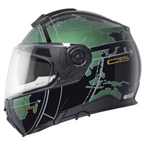 Schuberth C5 Globe Klapphelm Schwarz Grün von Schuberth