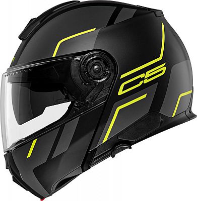 Schuberth C5 Master, Klapphelm - Matt Schwarz/Dunkelgrau/Neon-Gelb - L (58/59) von Schuberth