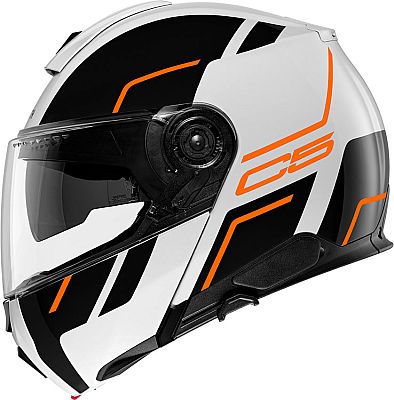 Schuberth C5 Master, Klapphelm - Schwarz/Weiß/Orange - L (58/59) von Schuberth