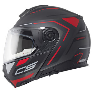 Schuberth C5 Omega Klapphelm Matt Schwarz Anthrazit Rot von Schuberth