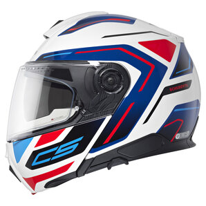 Schuberth C5 Omega Klapphelm Weiss Schwarz Rot Blau von Schuberth