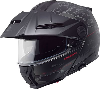 Schuberth E2 Atlas, Klapphelm - Matt Schwarz/Dunkelgrau - L (58/59) von Schuberth