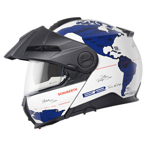 Schuberth E2 Atlas Klapphelm Blau Weiss Schwarz von Schuberth