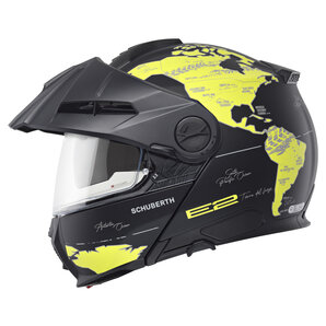 Schuberth E2 Atlas Klapphelm Matt Schwarz Neon Gelb von Schuberth