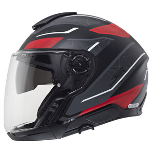 Schuberth J2 Sigma Jethelm Matt Schwarz Rot Anthrazit von Schuberth