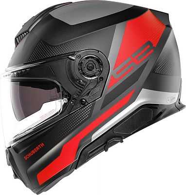 Schuberth S3 Daytona, Integralhelm - Matt Schwarz/Rot/Silber - L (58/59) von Schuberth