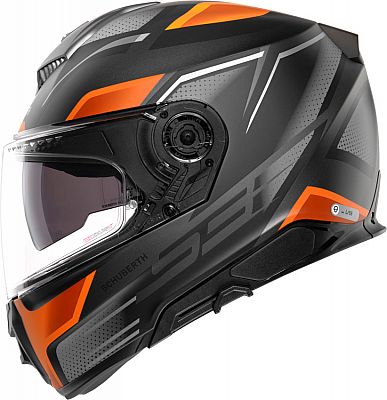 Schuberth S3 Storm, Integralhelm - Matt Schwarz/Orange/Grau - L (58/59) von Schuberth