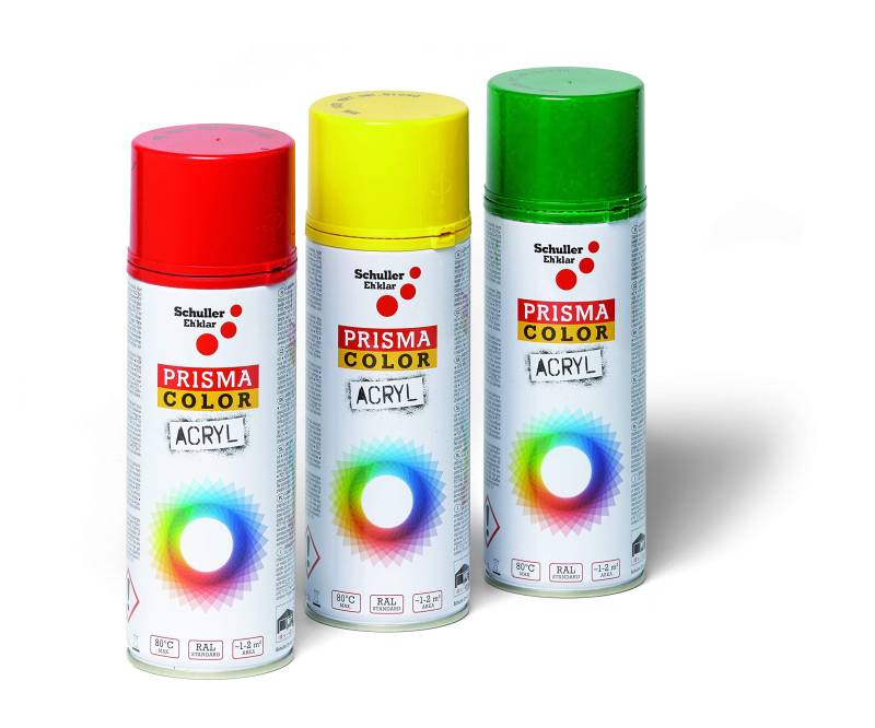 Lackspray Acryl Sprühlack Prisma Color RAL 3000 feuerrot, 400ml von Schuller Eh'klar