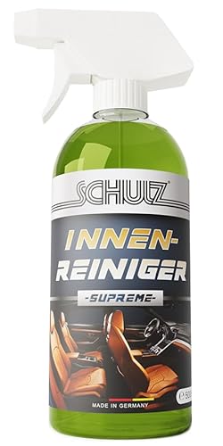Schulz Auto-Innenreiniger | 500 ml | Apfelduft | Reinigung von Autopolstern | Frischer Innenraum | Fleckenentferner | Hygienische Sauberkeit | Tiefenreinigung | Geruchsbeseitiger | Umweltfreundlich von Schulz