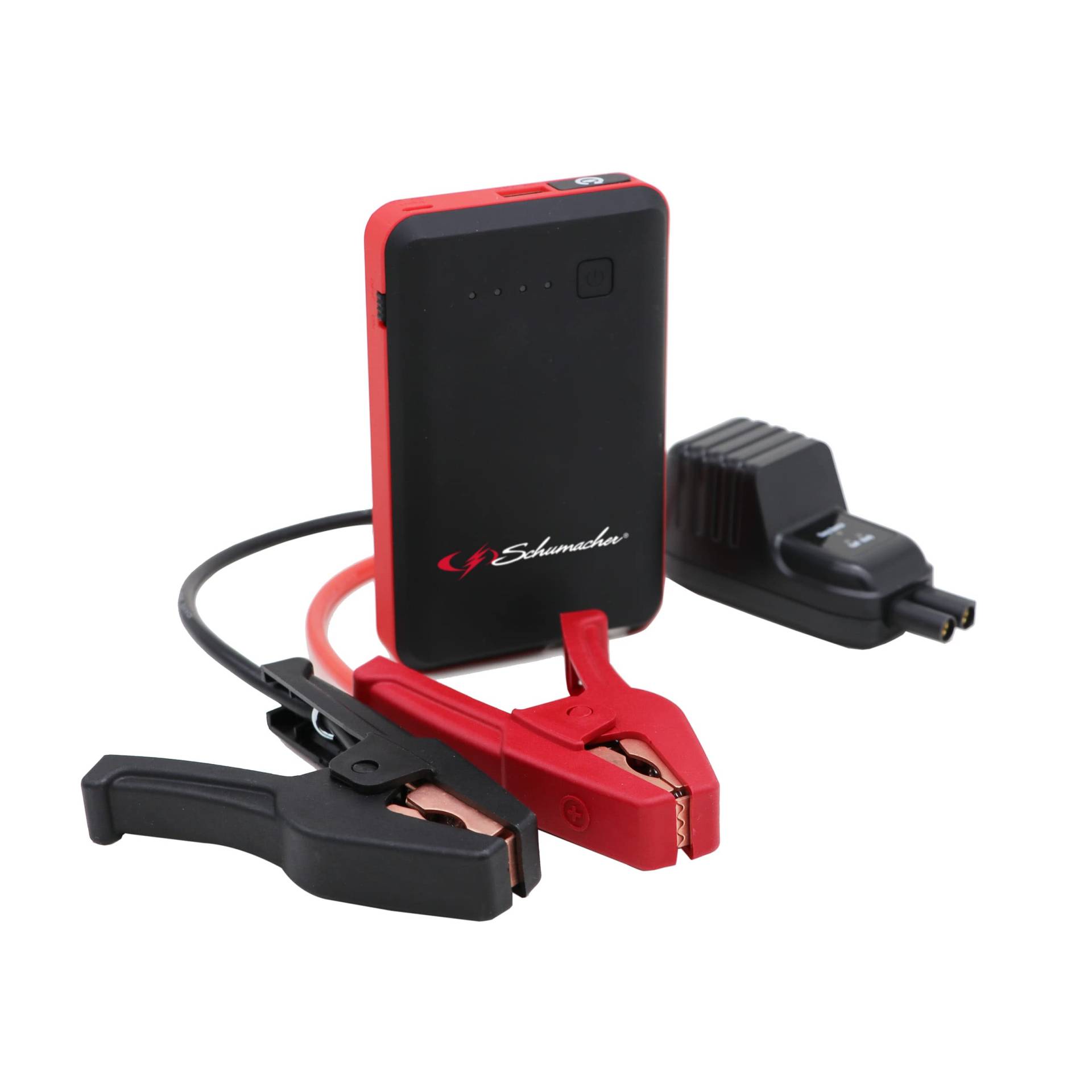 Schumacher SL471 - Starthilfe mit Powerbank - Lithium Ionen Batterie 600A 12V - Booster für Motoren bis 4L Benzin, 2L Diesel - Taschenlampe - USB-Ladegerät - Leistungsstark & Ultra-Kompakt von Schumacher Electric