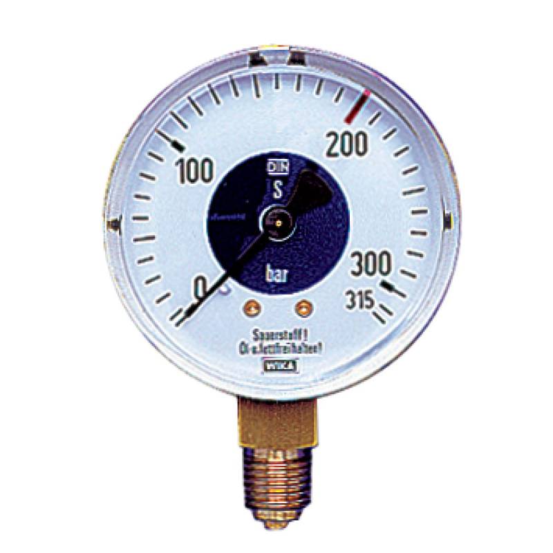 Ersatz-Manometer Ø 63 mm, Anschluß G1/4 Sauerstoff 16 bar von Schweißkraft