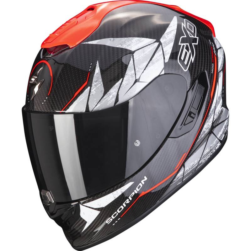 Scorpion EXO 1400 Air Carbon Aranea schwarz/neon rot XS von Scorpion EXO