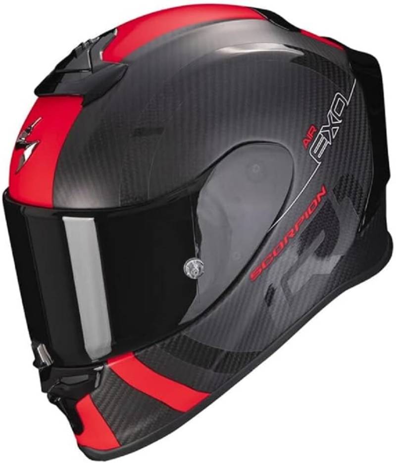 EXO R1 EVO CARBON AIR MG M NERO OPACO-ROSSO von ScorpionEXO