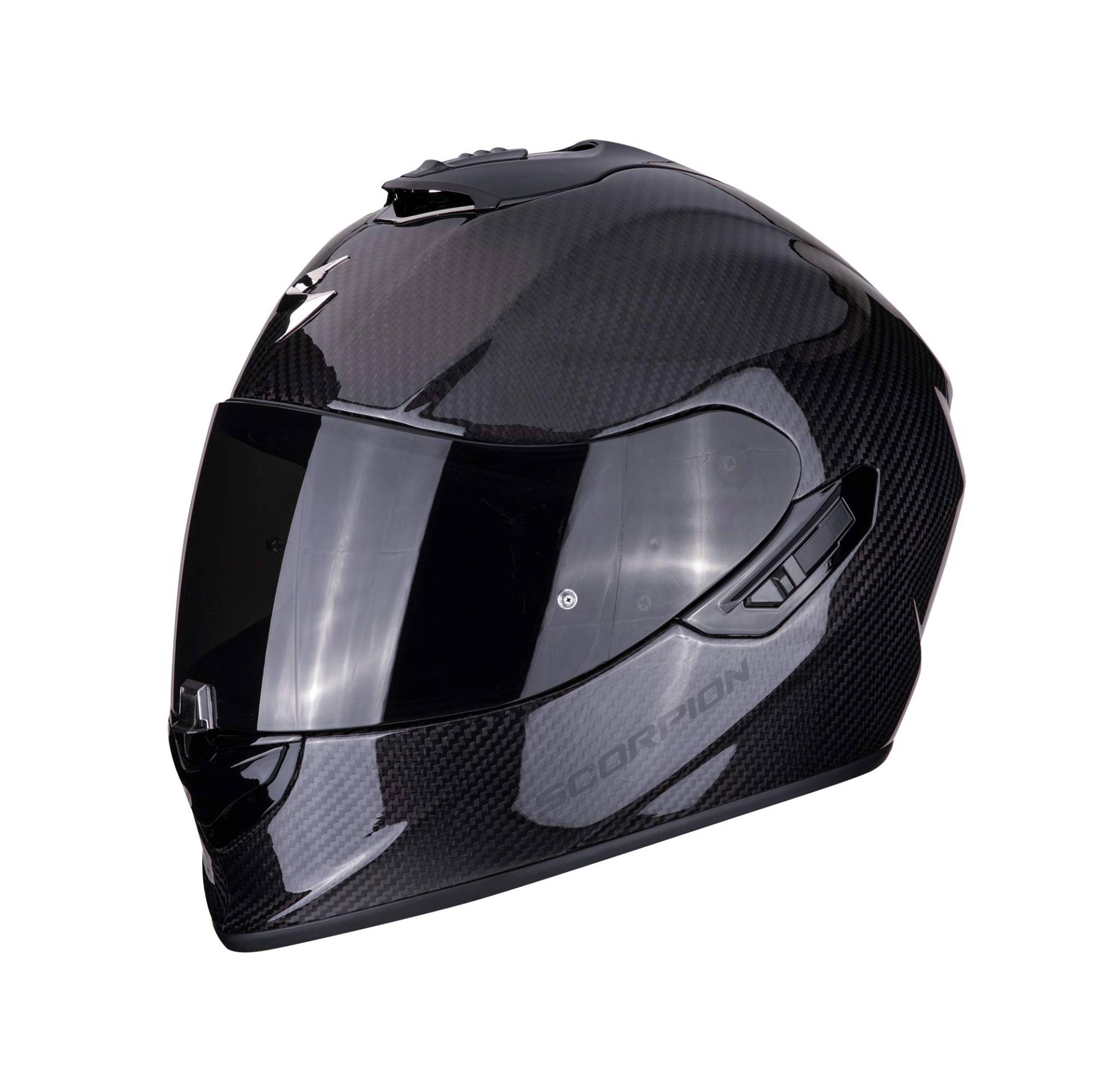 Scorpion Motorradhelm Exo 1400 Air Carbon Solid, Schwarz/Noir, Größe S, 14-261-100-03 von ScorpionEXO