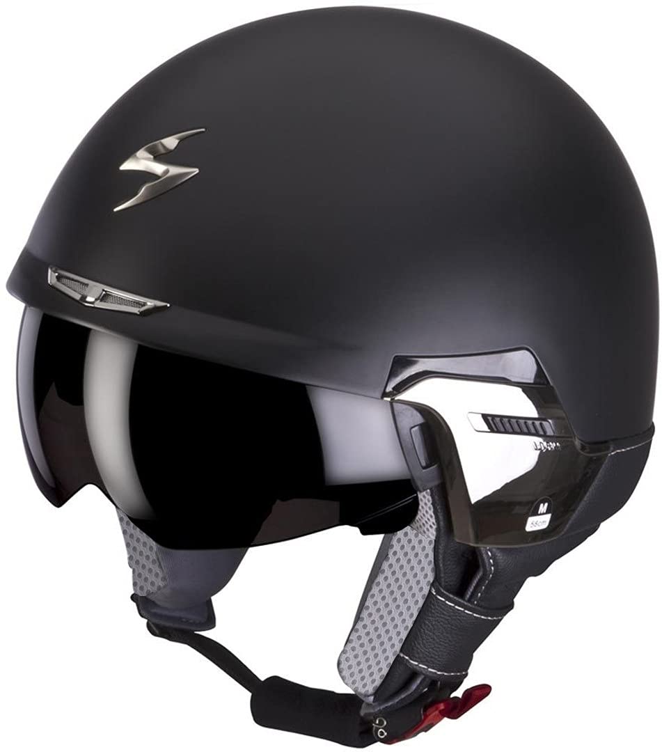 Scorpion, offener Helm, Padova II, mit abnehmbarem Kragen und externem Visier 08-173-48-02 Schwarz XS von Scorpion