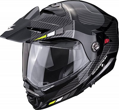 Scorpion ADX-2 Camino, Klapphelm - Schwarz/Grau/Neon-Gelb - XXL von Scorpion