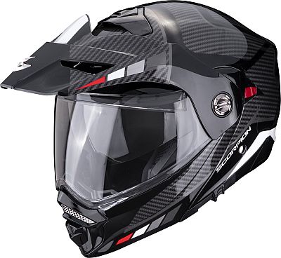 Scorpion ADX-2 Camino, Klapphelm - Schwarz/Grau/Rot - XL von Scorpion