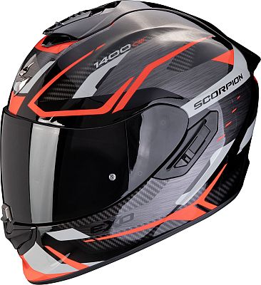 Scorpion EXO-1400 Evo Air II Accord, Integralhelm - Schwarz/Grau/Rot - XL von Scorpion