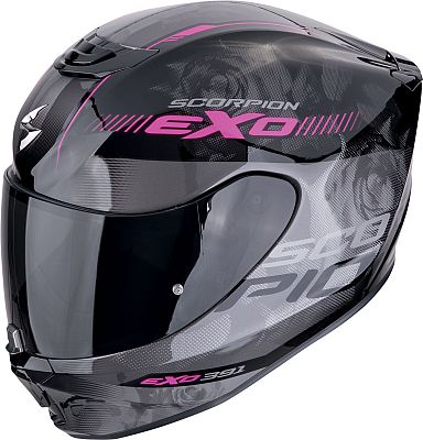 Scorpion EXO-391 Ava, Integralhelm - Schwarz/Grau/Pink - S von Scorpion