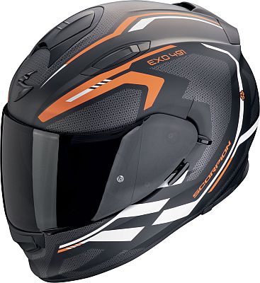 Scorpion EXO-491 Kripta, Integralhelm - Matt Schwarz/Orange/Weiß - XXL von Scorpion