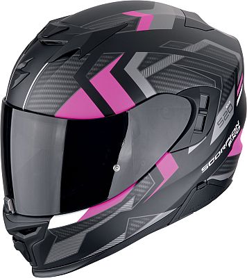 Scorpion EXO-520 Evo Air Sensus, Integralhelm - Matt Schwarz/Grau/Pink - S von Scorpion