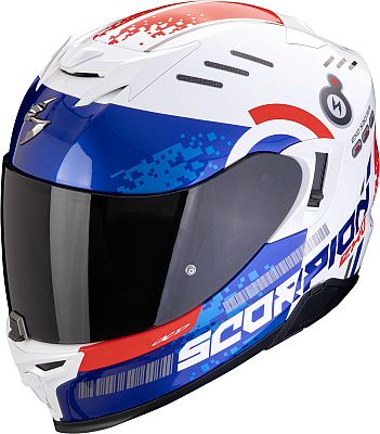 Scorpion EXO-520 Evo Air Titan, Integralhelm - Weiß/Blau/Rot - XS von Scorpion