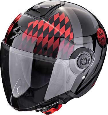 Scorpion EXO-City II FC Bayern, Jethelm - Schwarz/Rot - XS von Scorpion