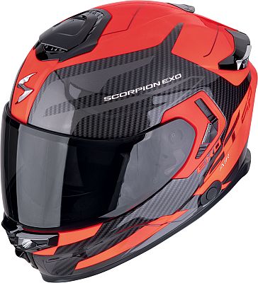 Scorpion EXO-GT SP Air Flex, Integralhelm - Schwarz/Grau/Neon-Rot - XL von Scorpion