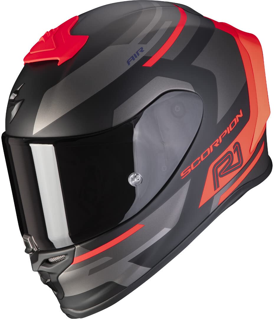 EXO-R1 AIR ORBIS Matt Black-Neon Red S von ScorpionEXO