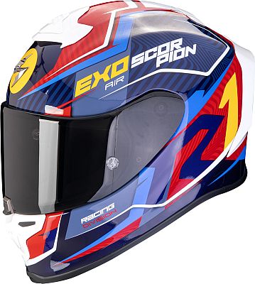 Scorpion EXO-R1 Evo Air Coup, Integralhelm - Blau/Rot/Gelb - L von Scorpion