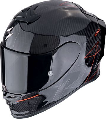 Scorpion EXO-R1 Evo Carbon Air Cynergy, Integralhelm - Schwarz/Rot - XL von Scorpion