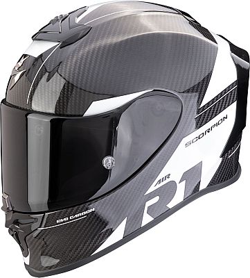 Scorpion EXO-R1 Evo Carbon Air Rally, Integralhelm - Schwarz/Weiß - XS von Scorpion