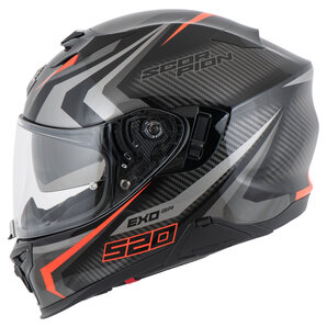 Scorpion Exo-520 Evo Air Terra Integralhelm Schwarz Silber Rot von Scorpion