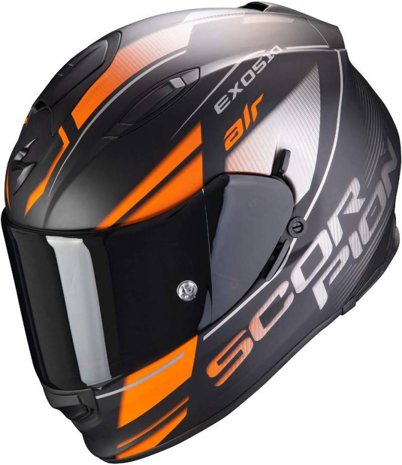 Scorpion Herren EXO-510 AIR FERRUM Matt Black-Orange-Silver XXL Motorcycle Helmets von Scorpion