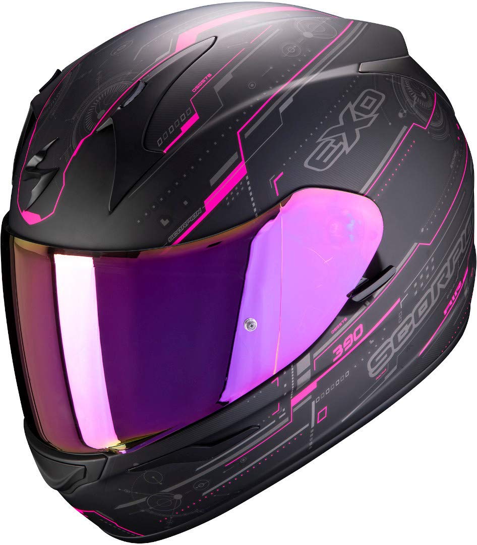 Scorpion Herren NC Motorrad Helm, Schwarz/Rosa, L von Scorpion