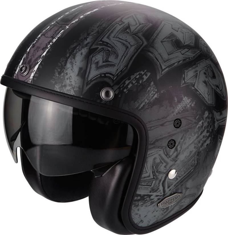 Scorpion Moto Belfast Urbex Helmet, Matt Black/Silver, XXL von Scorpion