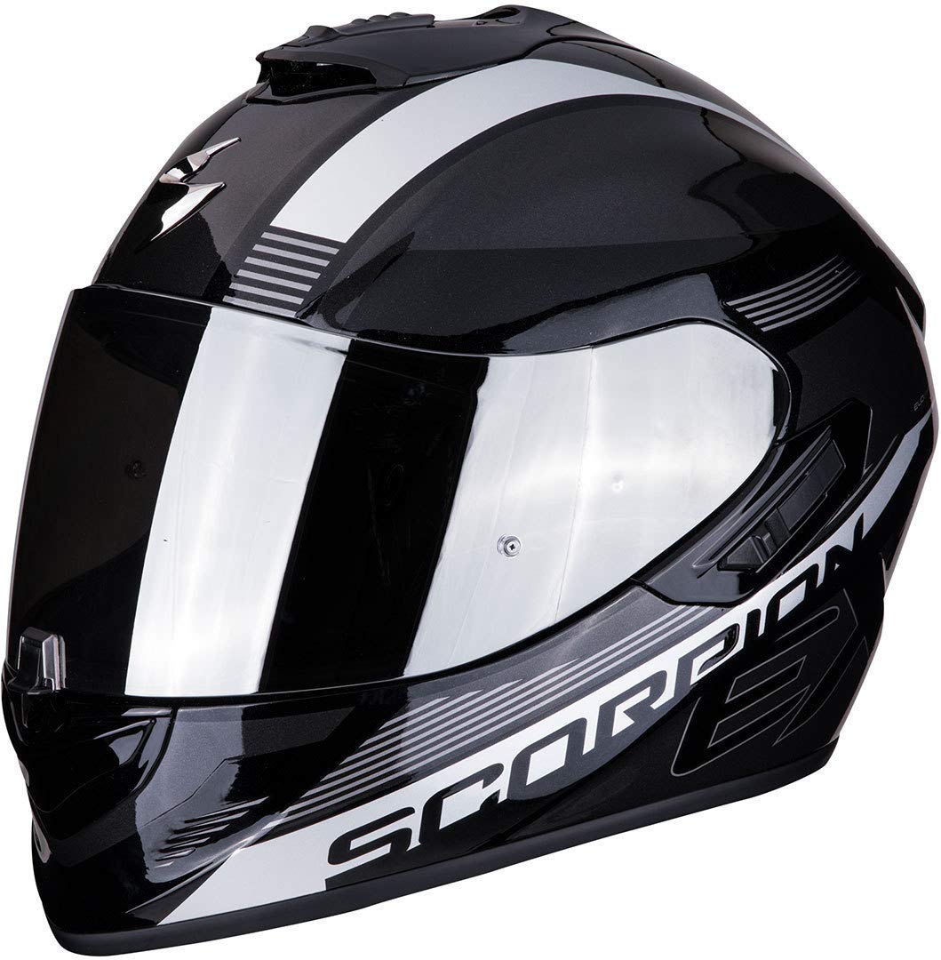 Scorpion Motorradhelm EXO-1400 AIR FREE Metal black-Silver, Schwarz/Grau, XL von Scorpion