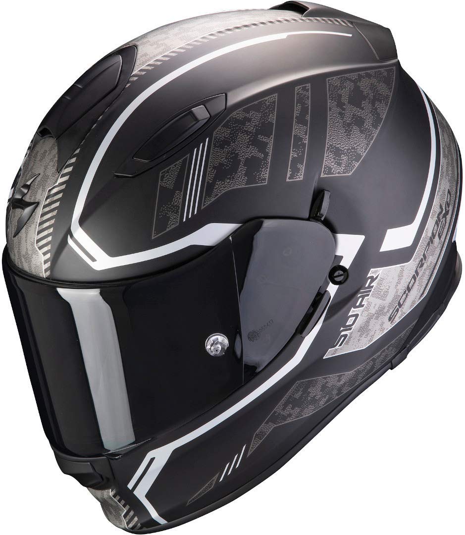 Scorpion Motorradhelm EXO-510 AIR Occulta Matt Black-Silver, Schwarz/Grau, XS, 51-311-159-02 von Scorpion