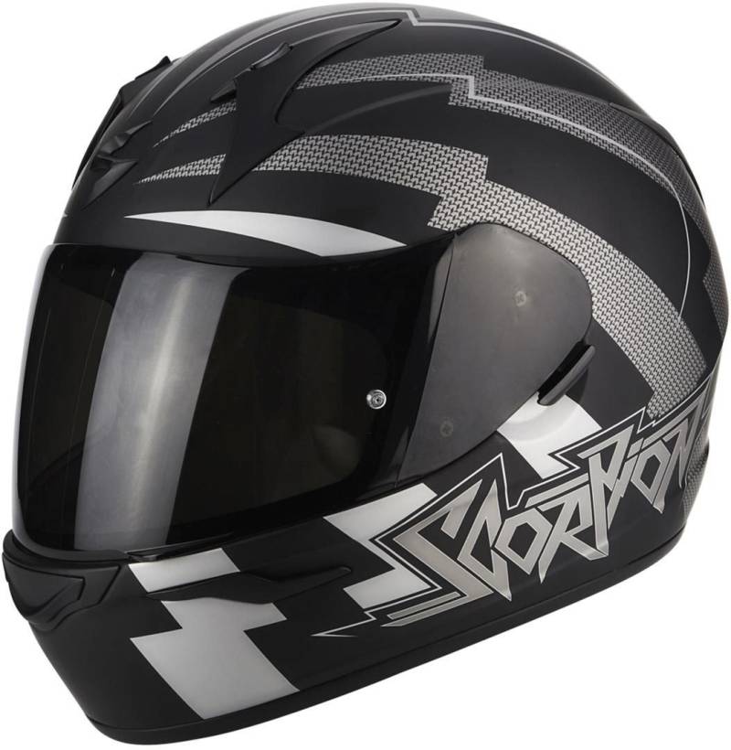 Scorpion Motorradhelm Exo 390 Patriot, Schwarz/Weiß, Größe S von Scorpion