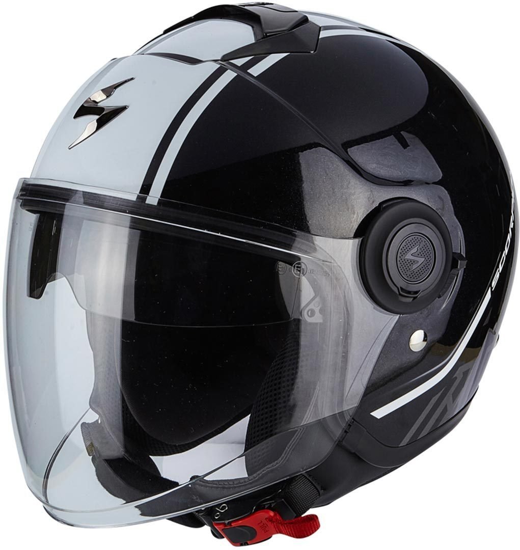 Scorpion Motorradhelm Exo City Avenue, Schwarz/Weiß, Größe XS von Scorpion