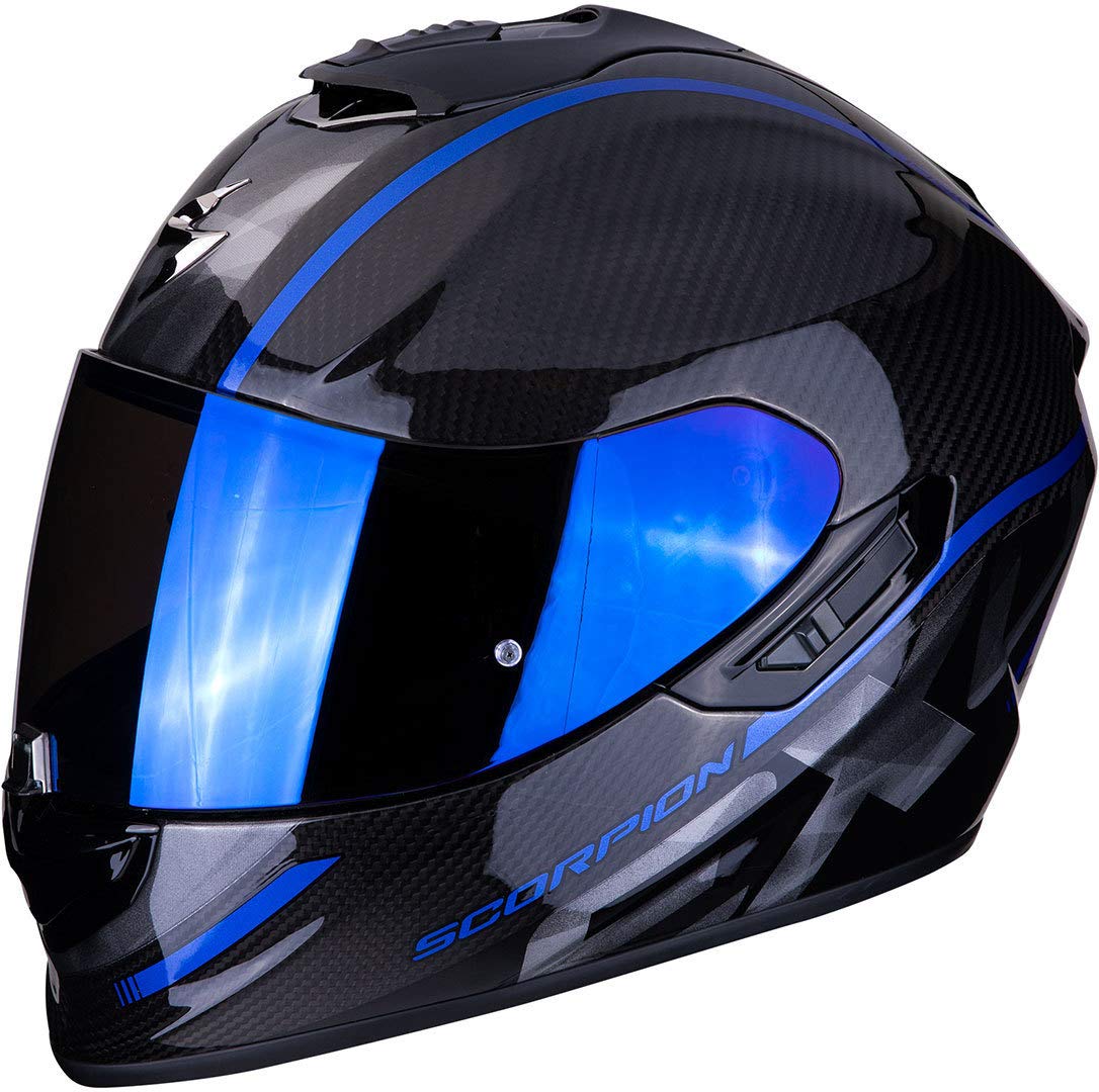 Scorpion Unisex – Erwachsene NC Motorrad Helm, Schwarz/Blau, M von Scorpion